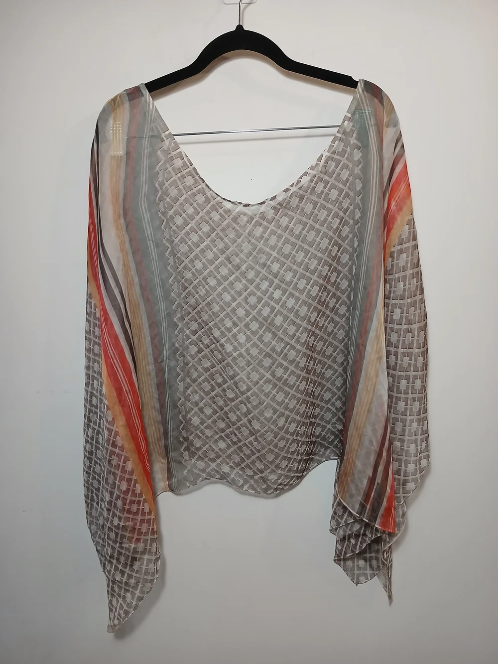 Women’s Multicolor Sheer Beach Cover-Up Tunic
